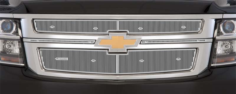 2015-2017 Chev Tahoe and Suburban, Black Honeycomb Grill, Upper Screen Only