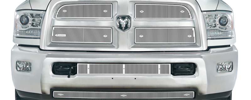 2013-2017 Dodge Ram 2500-3500 Chrome Mesh Grill, Bumper Screen Included