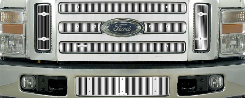 2008-2010 Ford F250-550 Super Duty (Except Billet Style Grill), Without Licence Plate, Bumper Screen Included