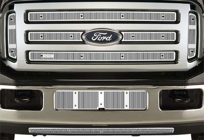 2005-2007 Ford F250-550 Super Duty (Except XL) / 2005-06 Excursion, Without Fog Lights, Bumper Screen Included