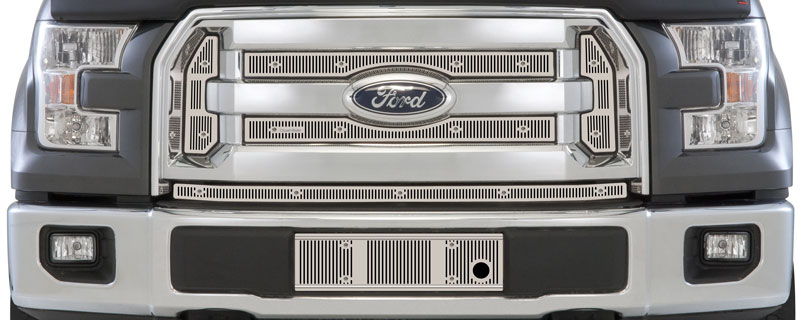 2015-2017 Ford F150 XLT (3 Bar Grill) Without Licence Plate, With Block Heater, Bumper Screen Included