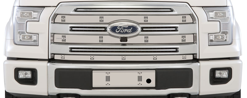 2015-2017 Ford F150 Platinum Edition (3 Bar Grill), With Technology Package, Without Licence Plate, With Block Heater, Bumper Screen Included