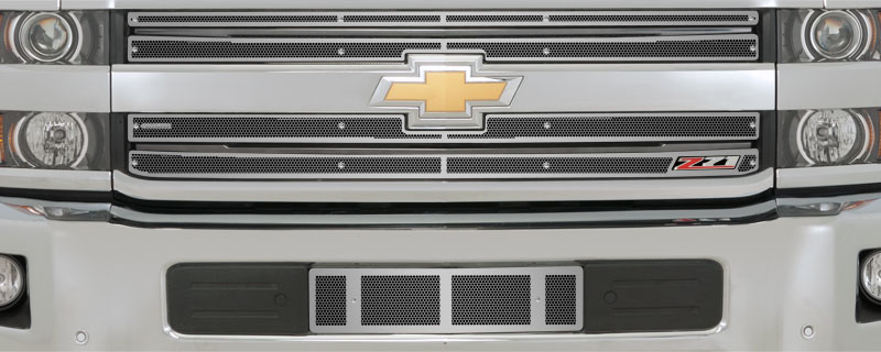 2018-2019 Chev Silverado 2500-3500, 2 Bar Grille with Z71 Badge, Bumper Screen Included