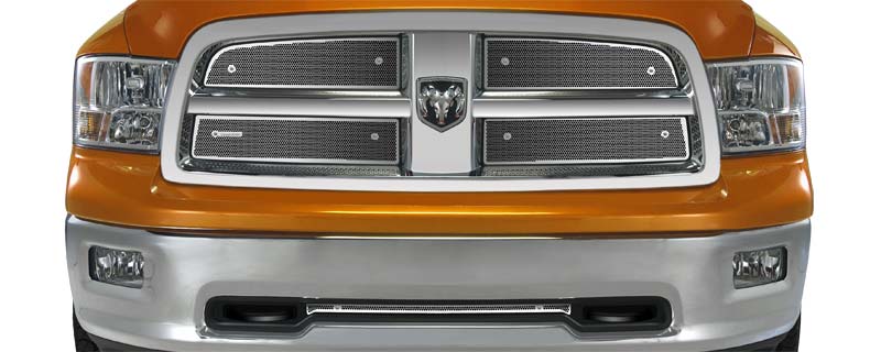 2009-2012 Dodge Ram 1500, With Chrome Honeycomb Grill, With Tow Hooks, Bumper Screen Included
