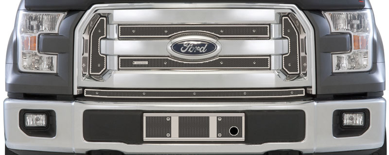 2015-2017 Ford F150 XLT (3 Bar Grill) Without Licence Plate, With Block Heater, Bumper Screen Included