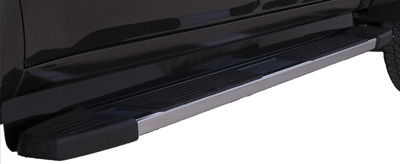 2020 Chev Silverado 2500-3500/2020 GMC Sierra 2500-3500 Style Crew Cab 6" OEM Rectangular Step Bar - Black Aluminum Step Board Filler