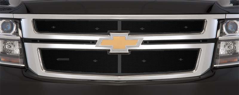 2015-2020 Chev Tahoe and Suburban, Black Honeycomb Grill, Upper Screen Only