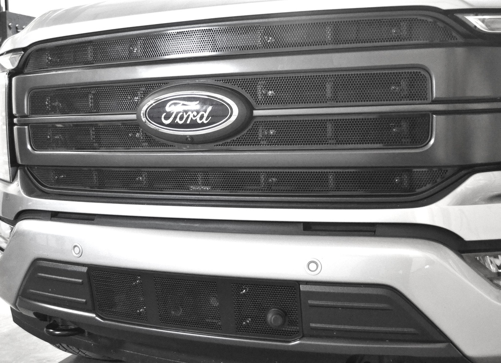 2021, 2023 Ford F150 Lariat, w/o License plate, w/ Block Heater, Bumper Screen included