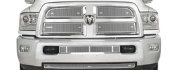 [24-3584] 2013-2017 Dodge Ram 2500-3500 Chrome Perforated Grill, Bumper Screen Included