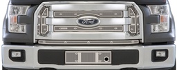 [24-4306] 2015-2017 Ford F150 XLT (3 Bar Grill) Without Licence Plate, With Block Heater, Bumper Screen Included