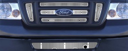 [24-4494] 2006-2008 Ford F150 XL, Bar Grill With Honeycombs, Without Licence Plate, With Block Heater, Bumper Screen Included