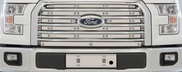 [25-4310] 2015-2017 Ford F150 XLT (Billet Grill), Without Appearance Package, Without Licence Plate, With Block Heater, Bumper Screen Included